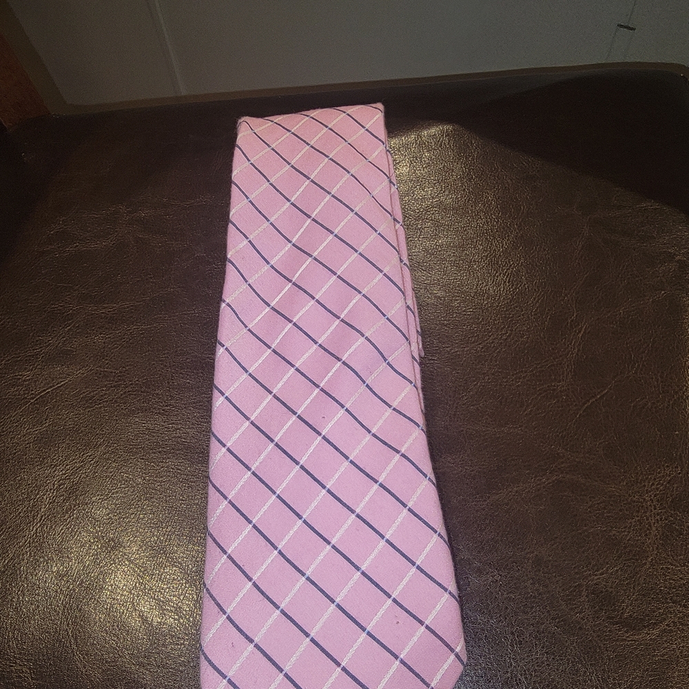 Charter Club Lavender Checkered Men's Tie